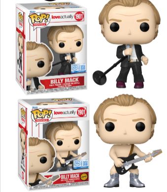 Love Actually - Billy Mack Chase Pop! Vinyl Figure Bundle of 2