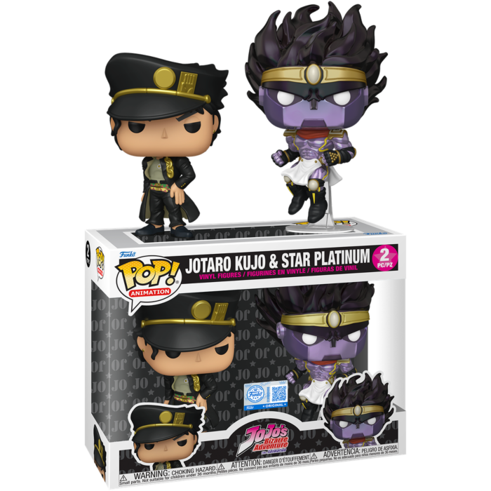Jojo's Bizarre Adventure - Jotaro Kujo &amp; Star Platinum Pop! Vinyl Figure 2-Pack