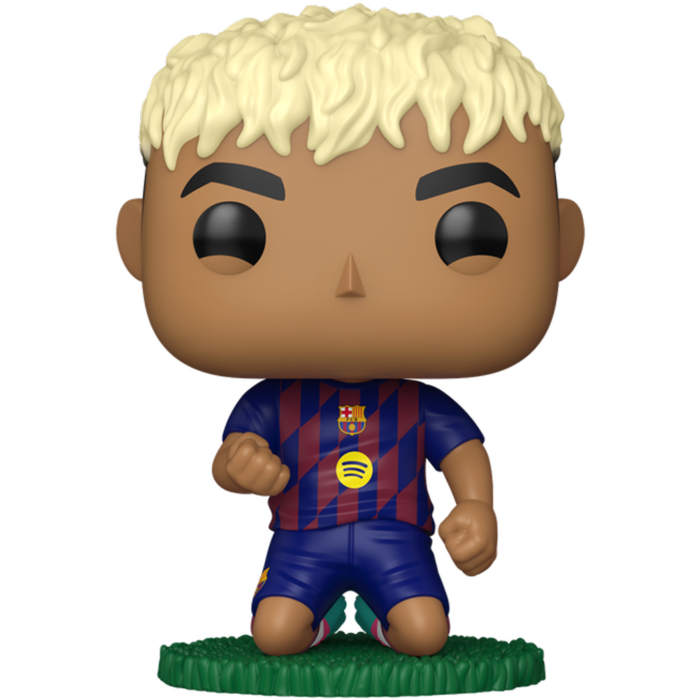 Pre-Order: Football (Soccer): Barcelona - Lamine Yamal (Kneeling) Pop! Vinyl Figure