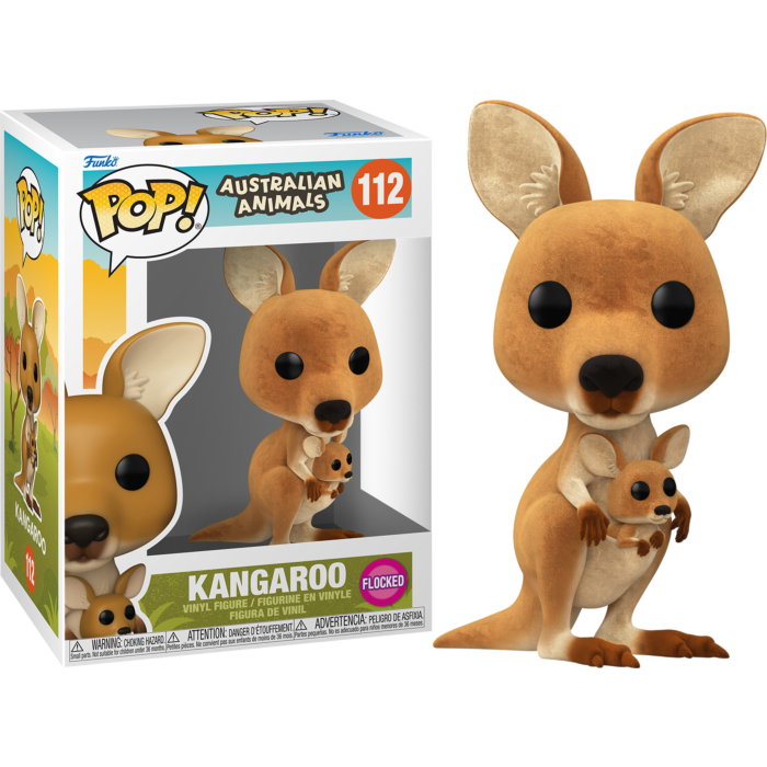 Pre-Order: Australian Animals - Kangaroo Flocked Pop! Vinyl Figure