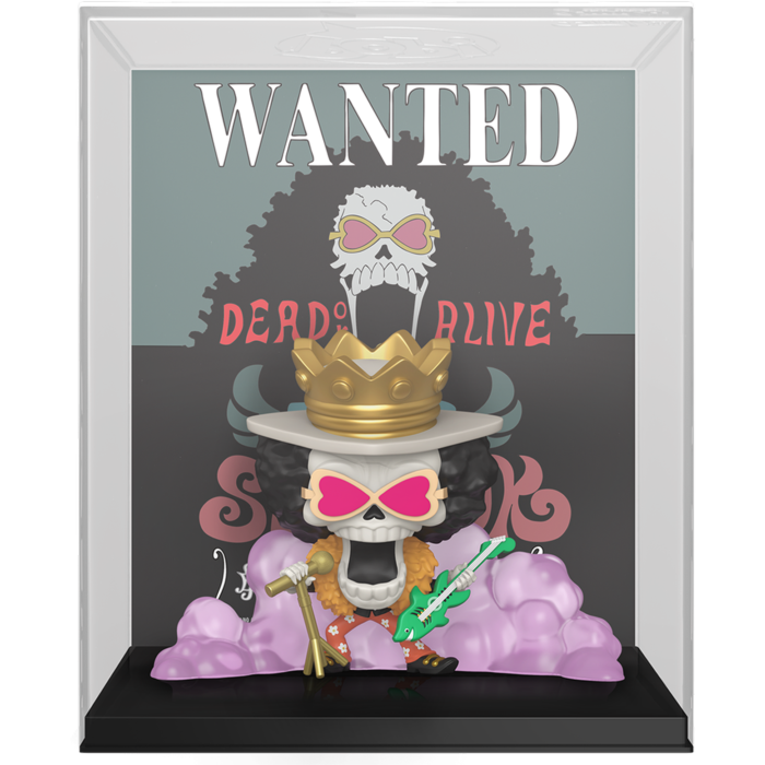 Arriving Soon: One Piece - Brook Wanted Poster Pop! Cover Vinyl Figure