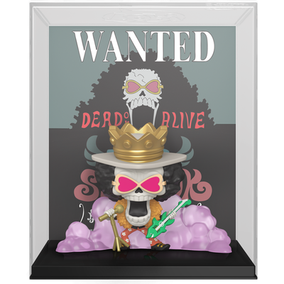 Arriving Soon: One Piece - Brook Wanted Poster Pop! Cover Vinyl Figure