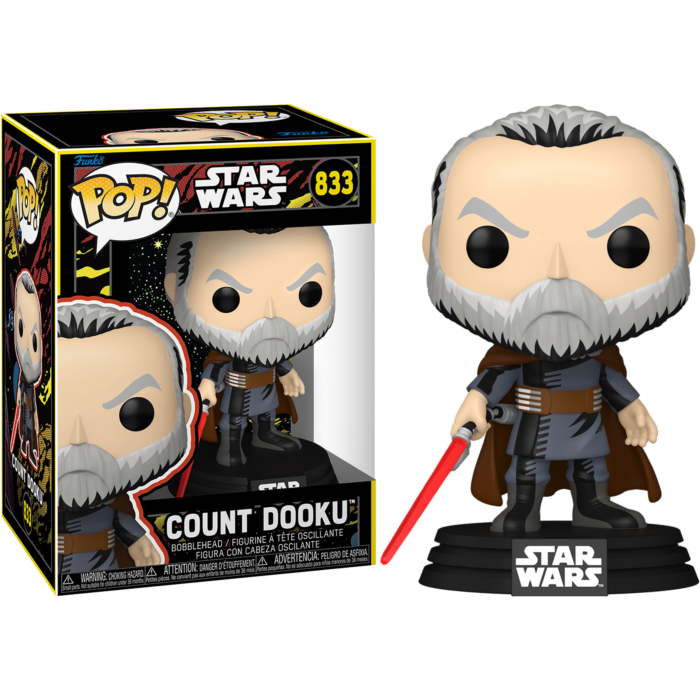 Pre-Order: Star Wars - Count Dooku (Retro) Pop! Vinyl Figure