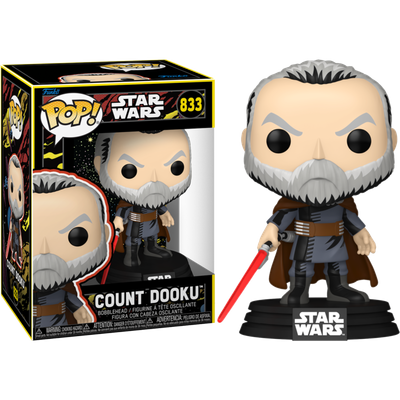 Pre-Order: Star Wars - Count Dooku (Retro) Pop! Vinyl Figure