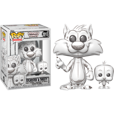 Pre-Order: Looney Tunes: Sketched - Sylvester & Tweety Pop! Vinyl Figure
