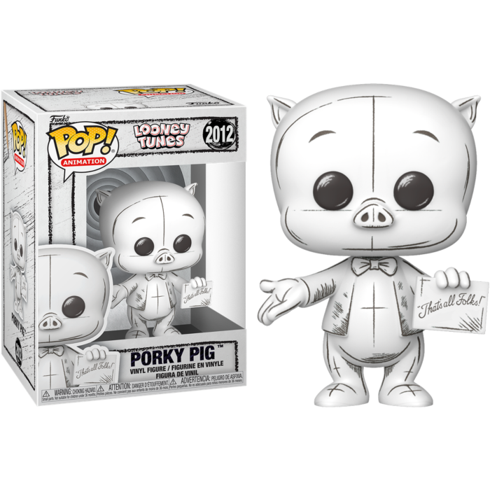 Pre-Order: Looney Tunes: Sketched - Porky Pig Pop! Vinyl Figure