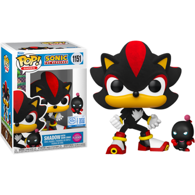 Pre-Order: Sonic the Hedgehog - Shadow with Dark Chao Flocked Pop! Vinyl Figure