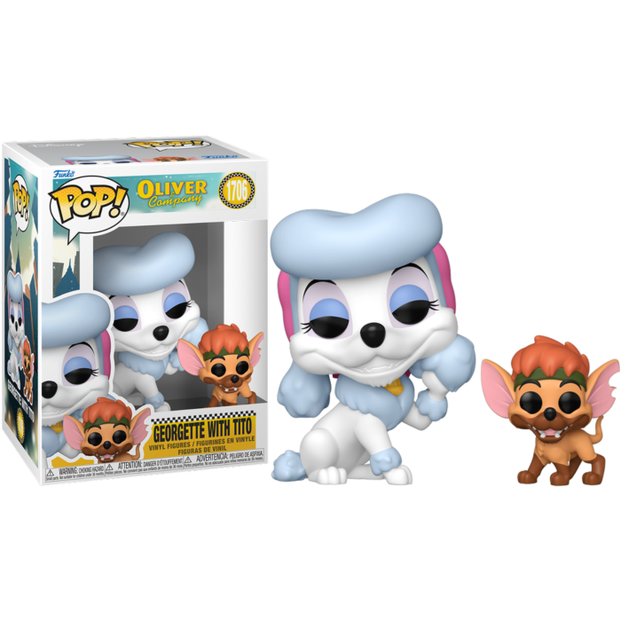 Pre-Order: Oliver &amp; Company (1988) - Georgette with Tito Pop! Vinyl Figure