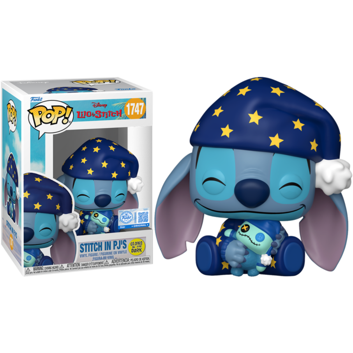 Pre-Order: Lilo &amp; Stitch - Stitch in PJ's Glow-in-the-Dark Pop! Vinyl Figure
