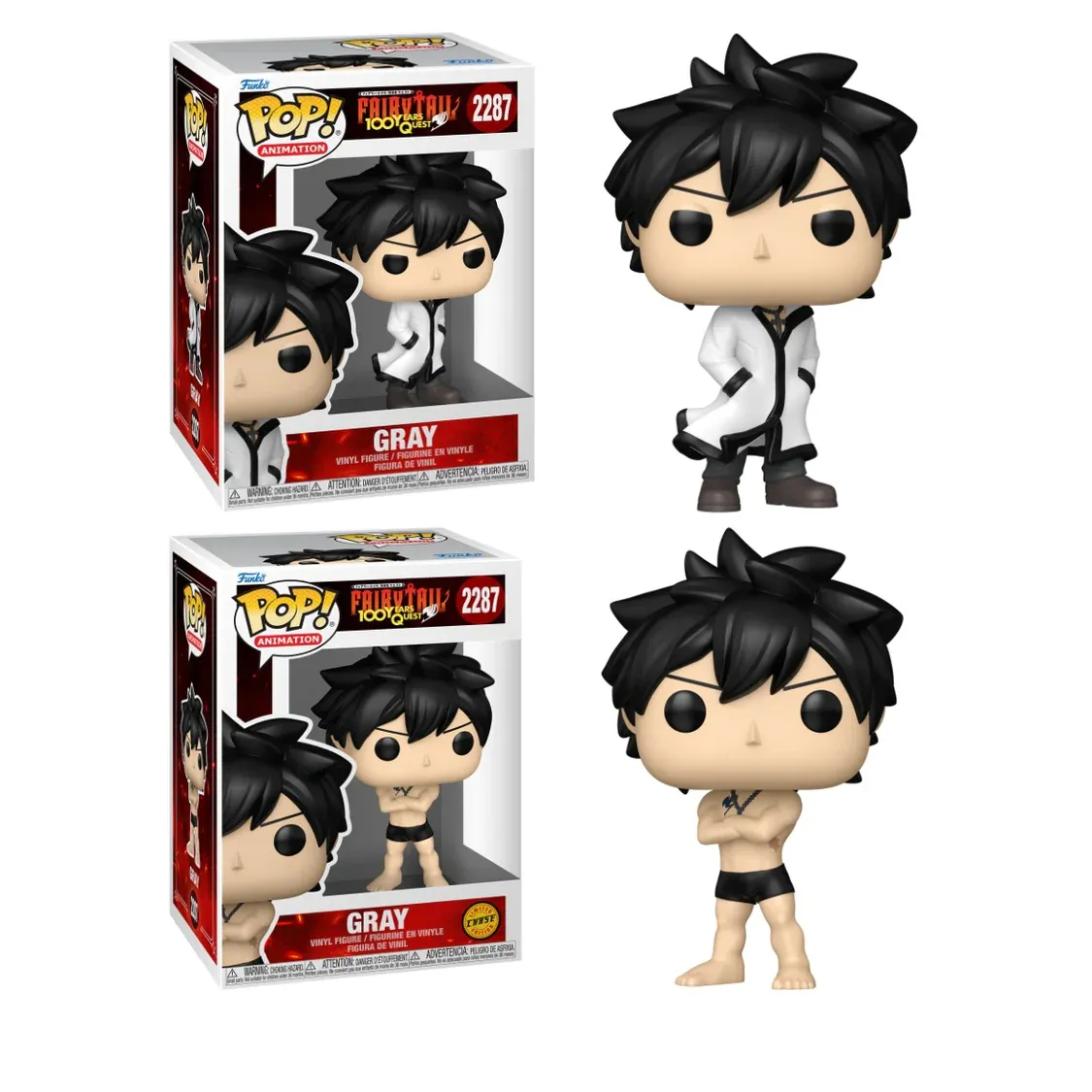 Fairy Tail: 100 Year Quest - Gray Chase Pop! Vinyl Figure Bundle of 6 (Set of 6 Pops)