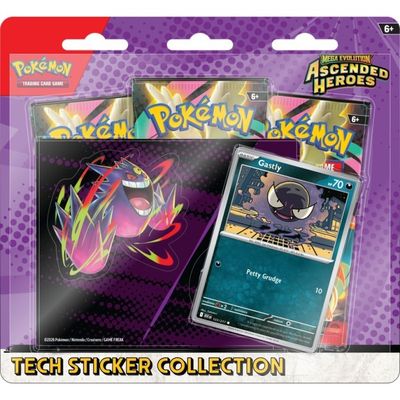 Pokemon TCG Ascended Heroes Tech Sticker Blister- Gastly &amp; Mega Gengar