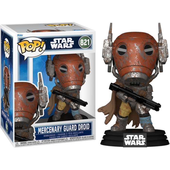 Pre-Order: Star Wars: The Mandalorian &amp; Grogu (2026) - Mercenary Guard Droid Pop! Vinyl Figure