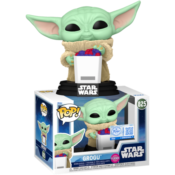 Pre-Order: Star Wars: The Mandalorian &amp; Grogu (2026) - Grogu Flocked Pop! Vinyl Figure