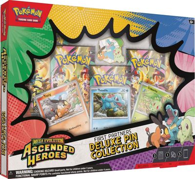 Pre-Order: Pokemon TCG: Mega Evolution— Ascended Heroes First Partners Deluxe Pin Collection