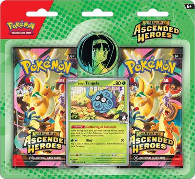 Pokemon TCG: Mega Evolution—Ascended Heroes Collection—Erika/Larry view 2 - Mighty Toys Australia