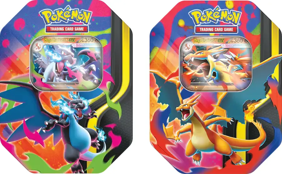 Pokemon TCG: Mega Charizard Tin (1 random Tin)
