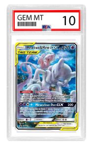 Sun &amp; Moon Promo- Mewtwo &amp; Mew GX (PSA 10)