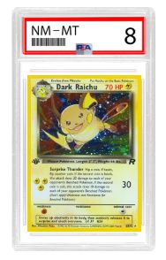 Team Rocket- Dark Raichu Secret Rare (PSA 8)