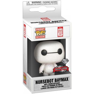 Big Hero 6 - Nursebot Baymax (Diamond Glitter) Pocket Pop! Keychain Figure