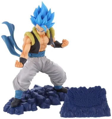 DRAGONBALL Z DOKKAN BATTLE 5TH ANNIVERSARY FIGURE - Super Saiyan God Super Saiyan Gogeta Figure (Box Opened) (Figure Brand New sealed )