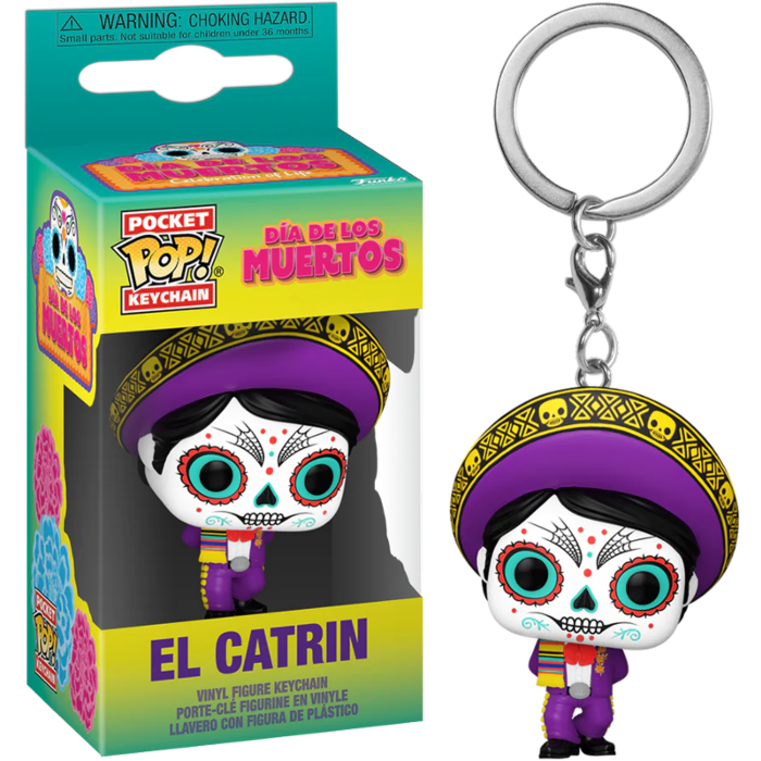 Día de los Muertos - El Catrin Pocket Pop! Keychain