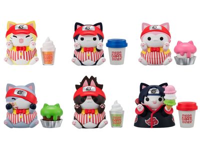 Naruto Nyaruto! Mega Cat Project Mega Cat Diner Figure (Box of 6 Figures)