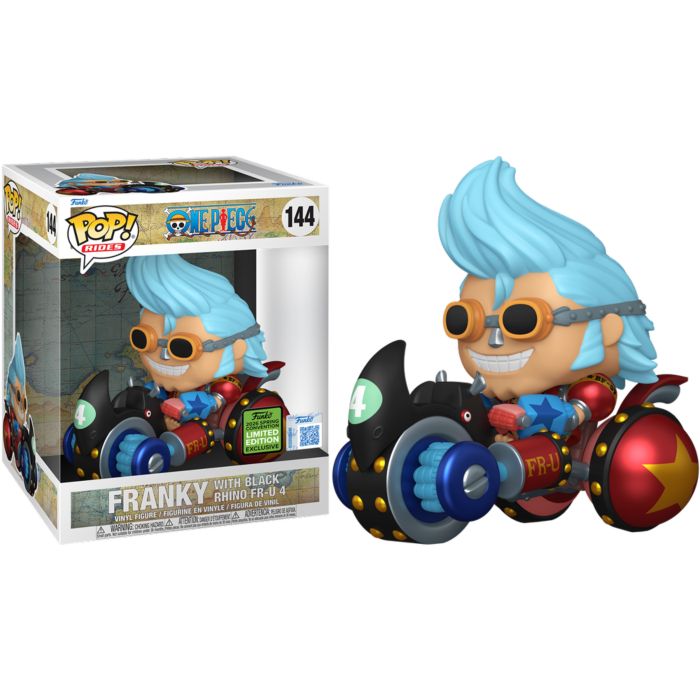 Pre-Order: One Piece - Franky with Black Rhino FR-U 4 Pop! Rides Vinyl Figure (2026 Spring Convention Exclusive)