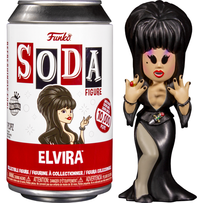 Elvira: Mistress of the Dark - Elvira SODA Vinyl Figure in Collector Can (International Edition)