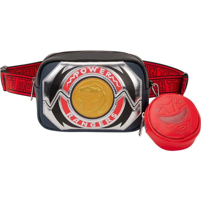Pre-Order: Power Rangers - Red Ranger Crossbody 5" Faux Leather Sling Bag with Coin Bag