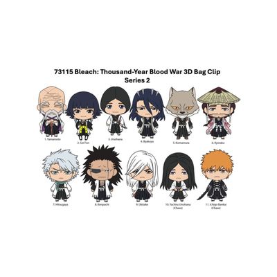 Bleach: Thousand-Year Blood War - (Series 02) 3D Figural Foam Bag Clip Blind Bag (Single Unit)