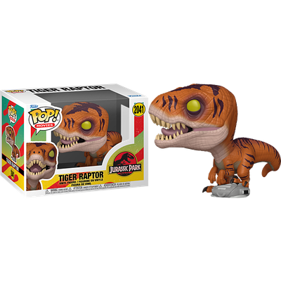 Pre-Order: The Lost World: Jurassic Park - Tiger Raptor Pop! Vinyl Figure