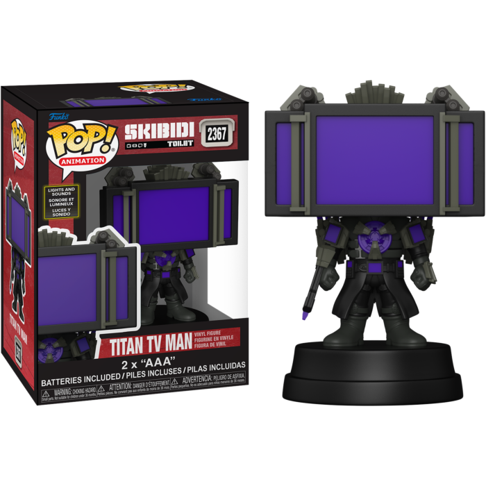 Pre-Order: Skibidi Toilet - Titan TV Man with Light &amp; Sound Pop! Vinyl Figure
