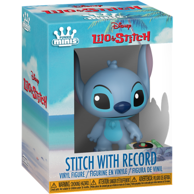 Pre-Order: Lilo & Stitch - Stitch Funko Minis 3" Vinyl Figure- Stitch with Record Player