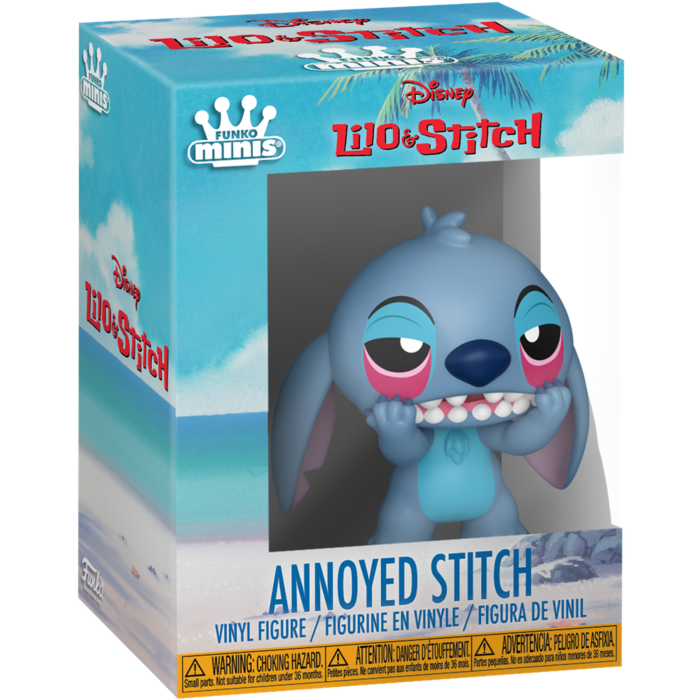 Pre-Order: Lilo &amp; Stitch - Stitch Funko Minis 3" Vinyl Figure- Annoyed Stitch