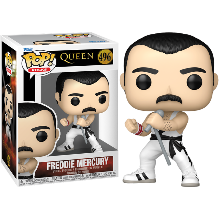Pre-Order: Queen - Freddie Mercury (White Singlet) Pop! Vinyl Figure