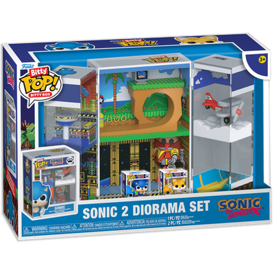 Pre-Order: Sonic the Hedgehog - Sonic 2 Diorama Bitty Pop! Vinyl Figure Playset