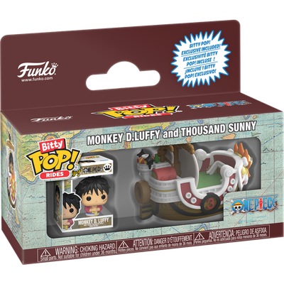 Pre-Order: One Piece - Monkey D. Luffy and Thousand Sunny Bitty Pop! Rides Vinyl Figure