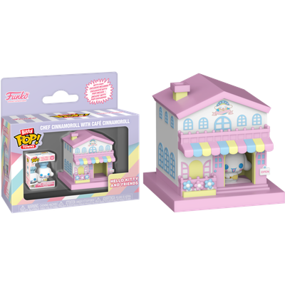 Pre-Order: Hello Kitty and Friends - Chef Cinnamoroll with Café Cinnamoroll Bitty Pop! Town Vinyl Figure