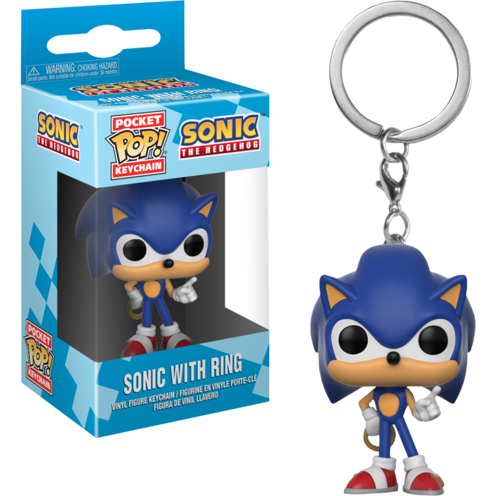 Pre-Order: Sonic - Sonic with Ring Pocket Pop! Vinyl Keychain