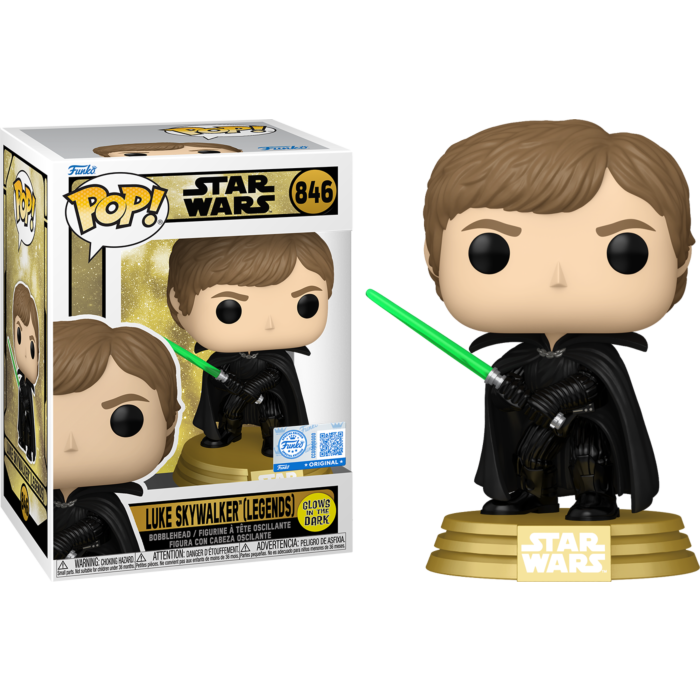 Pre-Order: Star Wars - Luke Skywalker (Legends) Glow-in-the-Dark Pop! Vinyl Figure