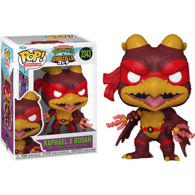 Pre-Order: Godzilla x Teenage Mutant Ninja Turtles - Raphael x Rodan Pop! Vinyl Figure