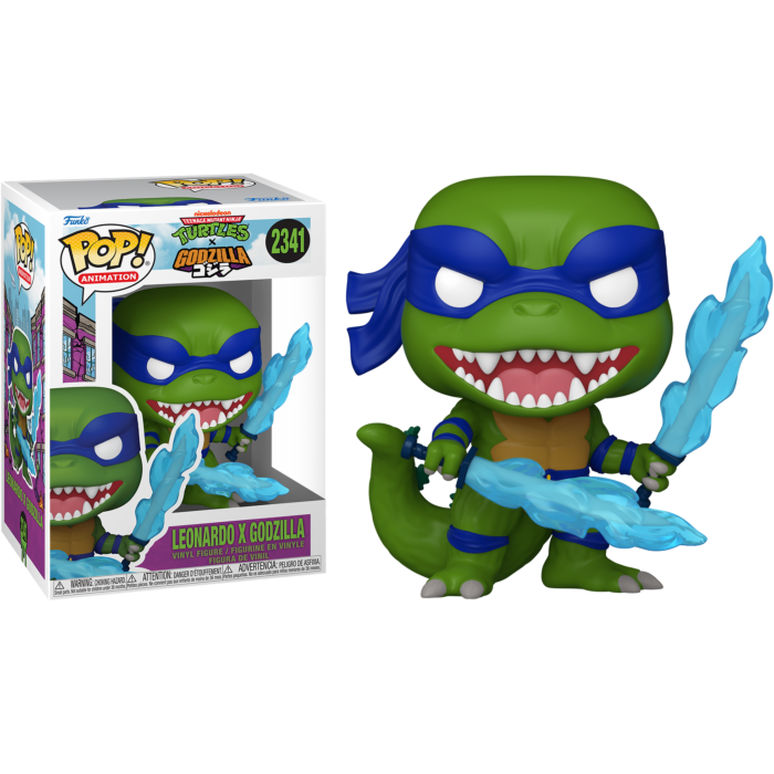 Pre-Order: Godzilla x Teenage Mutant Ninja Turtles - Leonardo x Godzilla Pop! Vinyl Figure