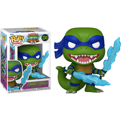 Pre-Order: Godzilla x Teenage Mutant Ninja Turtles - Leonardo x Godzilla Pop! Vinyl Figure