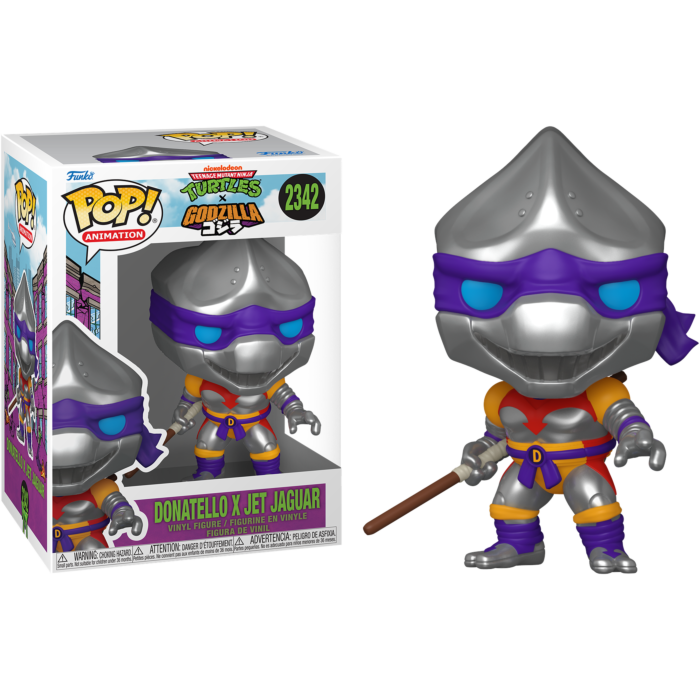 Pre-Order: Godzilla x Teenage Mutant Ninja Turtles - Donatello x Jet Jaguar Pop! Vinyl Figure