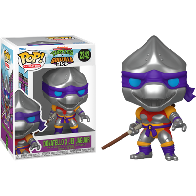 Pre-Order: Godzilla x Teenage Mutant Ninja Turtles - Donatello x Jet Jaguar Pop! Vinyl Figure