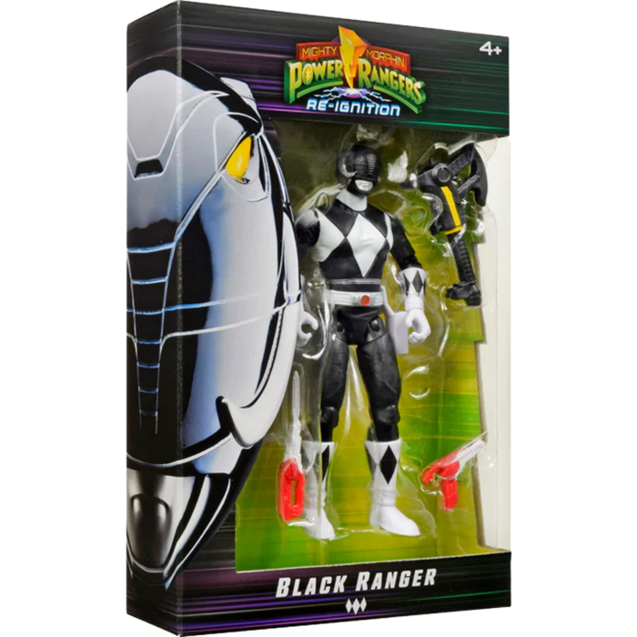 Mighty Morphin Power Rangers: Re-Ignition - Power Rangers Basic 5.25" Action Figure- Black Ranger