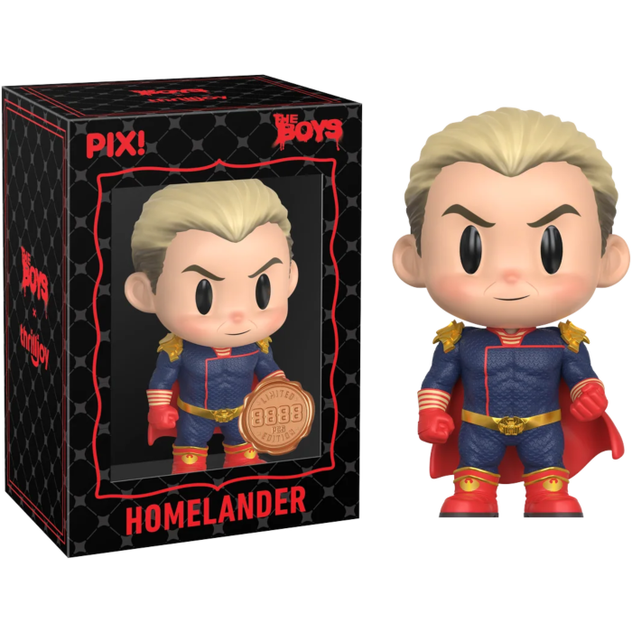 Pre-Order: The Boys - Homelander Pix! Vinyl Figure (with Soldier Boy CHASE &amp; Homelander SUPER CHASE)