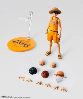 Pre-Order: One Piece x NBA S.H.Figuarts Monkey D. Luffy (Los Angeles Lakers) Exclusive Action Figure
