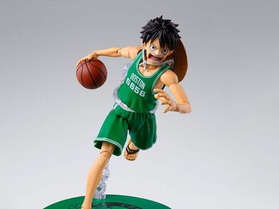 Pre-Order: One Piece x NBA S.H.Figuarts Monkey D. Luffy (Boston Celtics) Exclusive Action Figure
