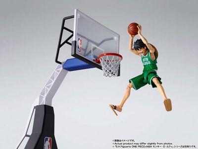 Pre-Order: One Piece x NBA S.H.Figuarts Monkey D. Luffy (Boston Celtics) Exclusive Action Figure